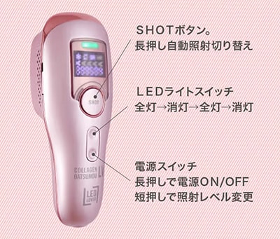 コラーゲン脱毛LVの使い方