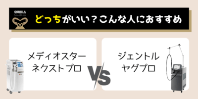 ジェントルヤグプロとメディオスターネクストプロ解説画像