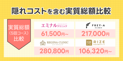 隠れコストを含む実質総額比較