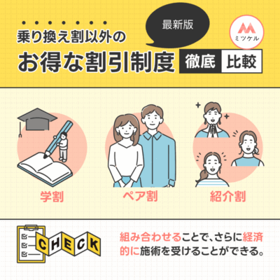乗り換え割以外のお得な割引制度を徹底比較【最新版】