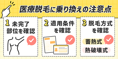他のクリニックへの乗り換えの際の注意点