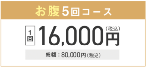 ウィンクリニックのお腹脱毛用イメージ