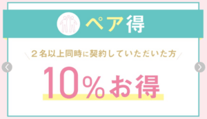 ウィンクリニックのペア割イメージ