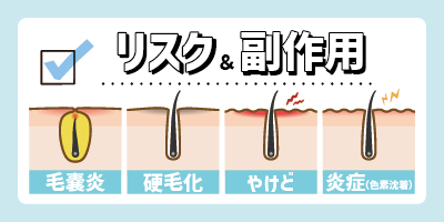 医療脱毛のリスクと副作用【事前に知っておくべきこと】