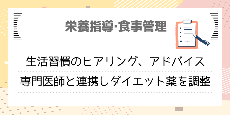 栄養指導・食事管理解説画像