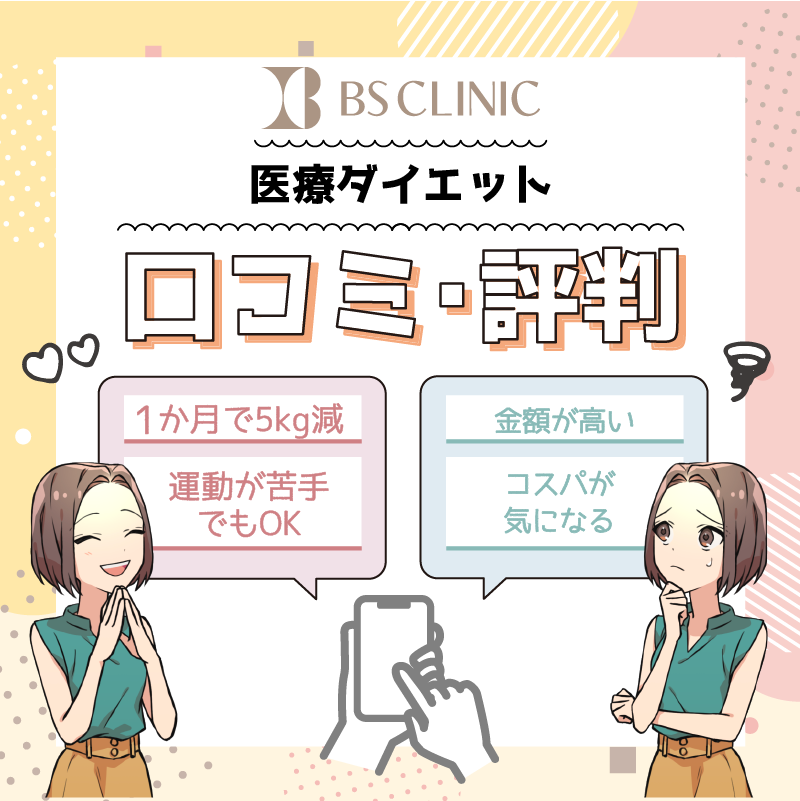 BSクリニックの医療ダイエットの口コミ評判解説画像