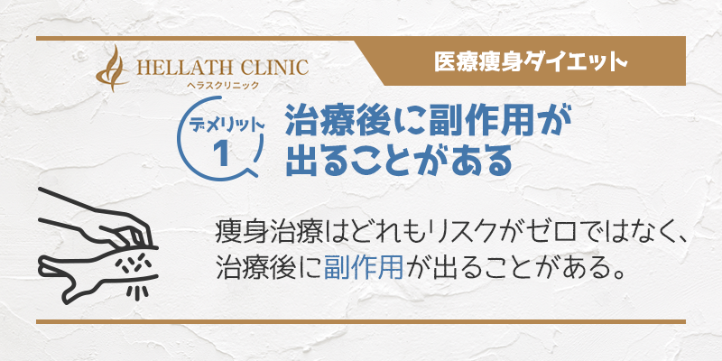 注意点1_治療後に副作用が出ることがある！