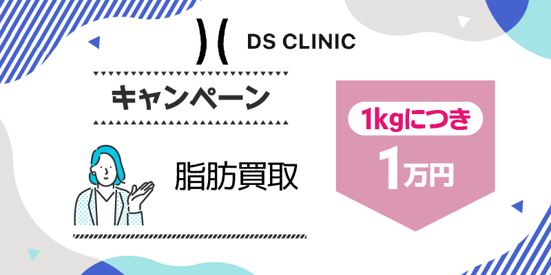 脂肪買取キャンペーン【1kgにつき10,000円】説明画像