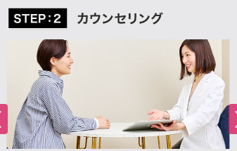 uraraクリニックの施術までの流れ2
