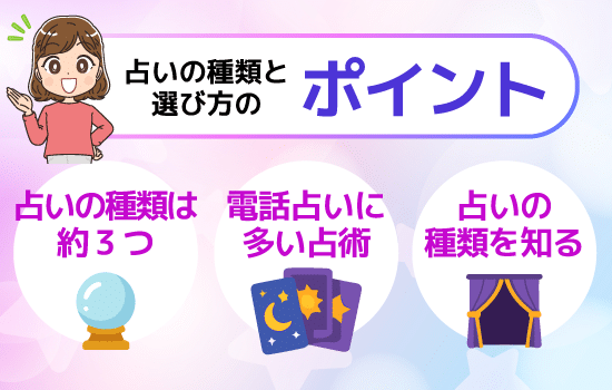 占いの種類と選び方のポイント