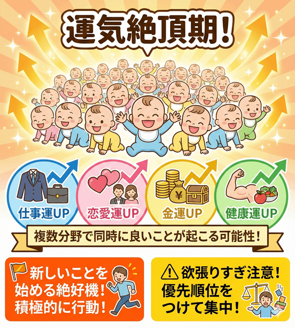 赤ちゃんがいっぱい出てくる夢【運気の絶頂期】