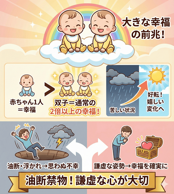 双子の赤ちゃんが出てくる夢【大きな幸福の前兆】