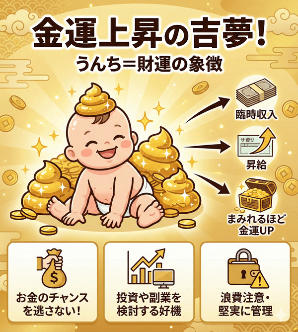 赤ちゃんがうんちまみれの夢【金運上昇の吉夢】
