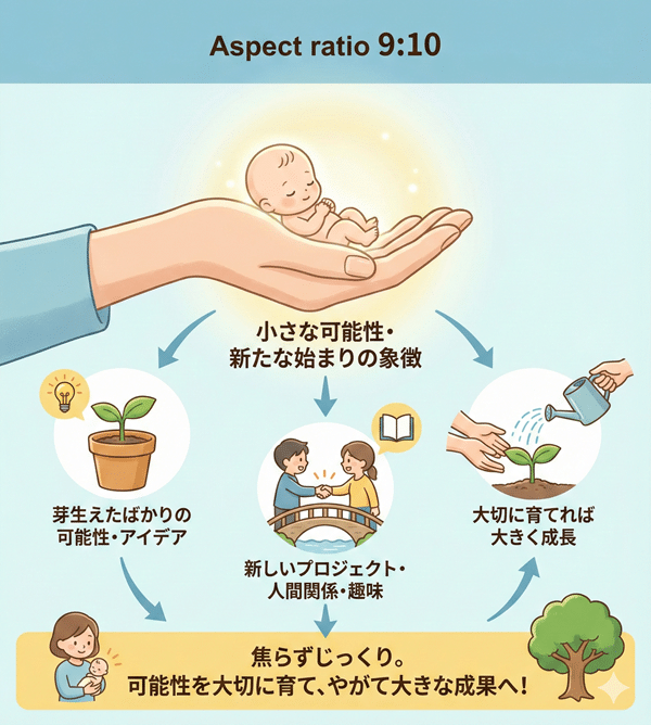 手のひらサイズの赤ちゃんの夢【可能性の象徴】