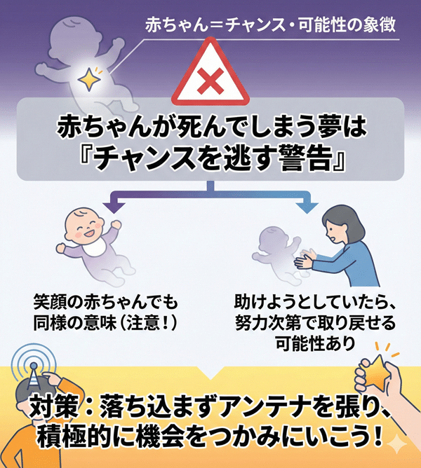 赤ちゃんが死んでしまう夢【チャンスを逃す警告】